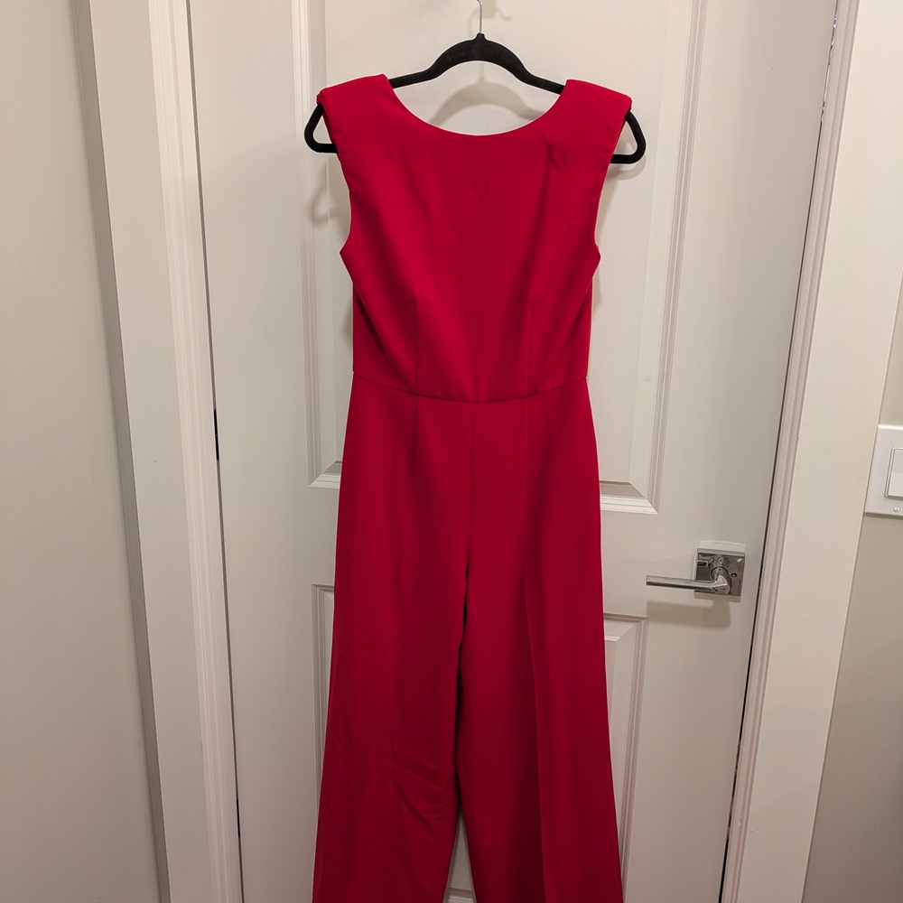 JAYGODFREY Vibrant Red Jumpsuit - Picture 3 of 10